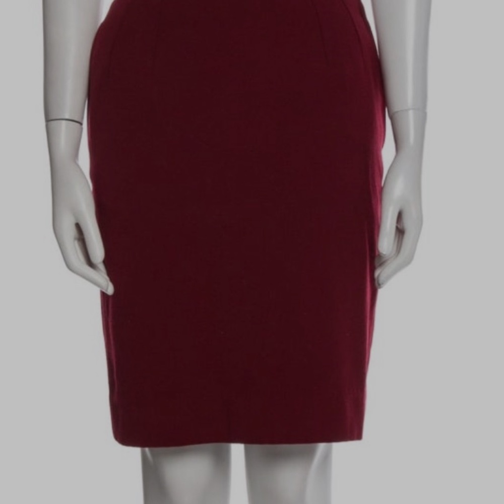 Vintage Valentino Garavani Studio burgundy skirt – Size 42 / 8 – made in Italy